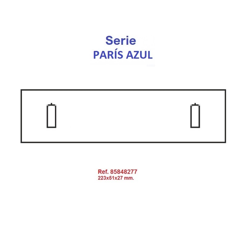 Estuche París Pulsera extendida 223x51x27 mm.